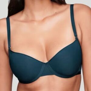 CUUP The Demi Spacer Bra Sz 38G Ocean Comfort T-Shirt Bra Lightweight Minimalist
